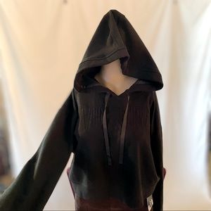 Victoria Sport by Victoria’s Secret black cropped hoodie size Large